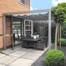 Skuggtak I Antracit Pergola I Aluminium 3190x3190, Ja