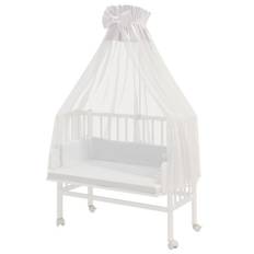 Tremmeseng - Bedsidecrib plus Hvid