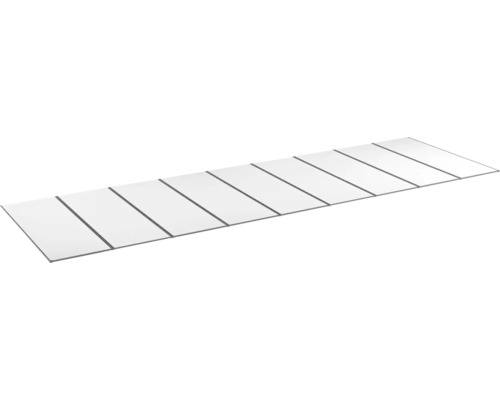 Kanalplasttak komplett HALLE Isolux bärande profiler opal 16x1050x2000 mm 9st skivor