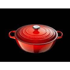 LE CREUSET STEGEGRYDE 32 CM / 7 L RØD