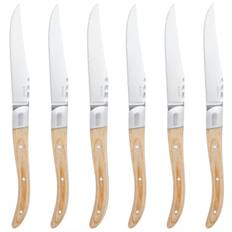 Mareld Steak Knives 6-pack - Knivsæt Rustfrit Stål Light Wood - MAR0294