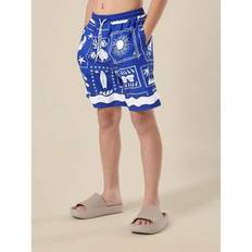 Pojkar Sommar Strand Badbyxor Hawaiian Mönstrade Boardshorts Holiday Pool Resår Midja Mitten Till Låret Grafiskt Mönstrat Kuststil Med Fickor Roliga - Multifärgad (8Y,9Y,10Y,11Y,12Y)