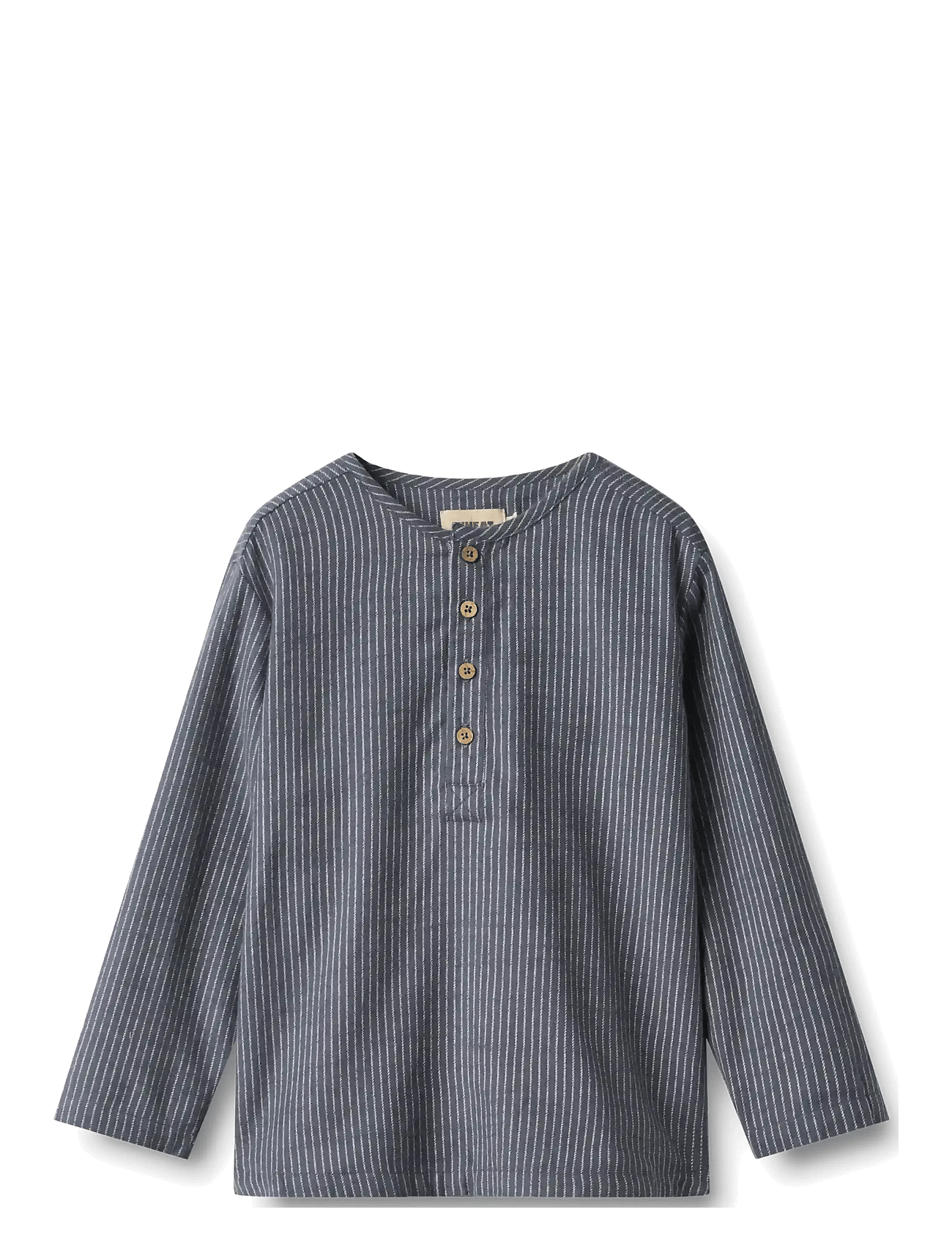 Wheat Shirt L/S Bjørk - Blue - 98
