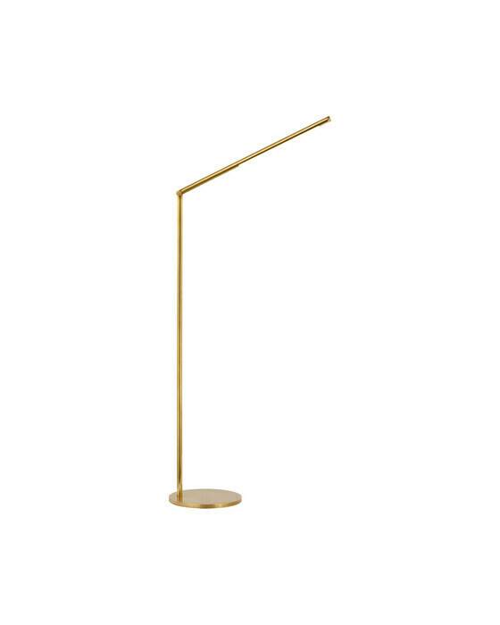 Visual Comfort Cona golvlampa antik mässing - Guld / Brun