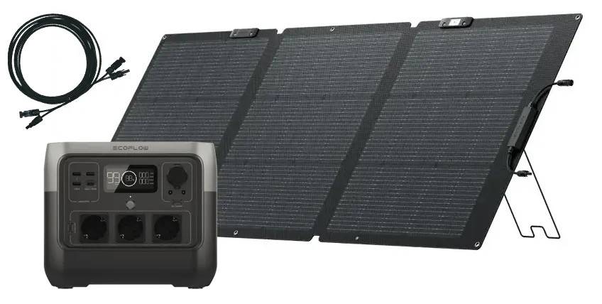 Mobile Solar-Anlage EcoFlow River 2 PRO mit 160W-Modul