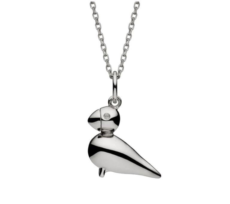 Kay Bojesen Jewelry "Sangfugl" halskæde sølv (45-50 cm)