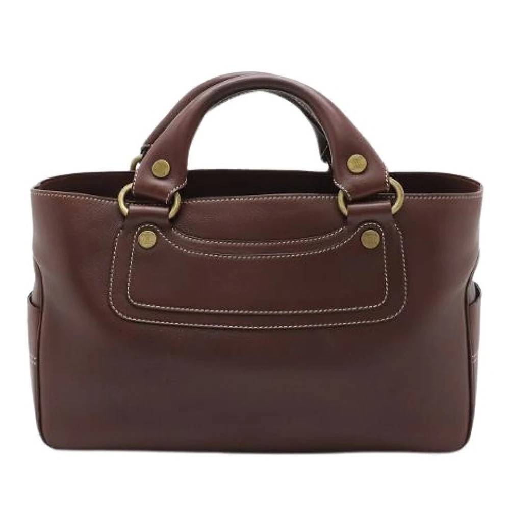 Celine Vintage Pre-owned Boogie Bag Tote - Vintage - Dame - Rød - ONE SIZE - Læder