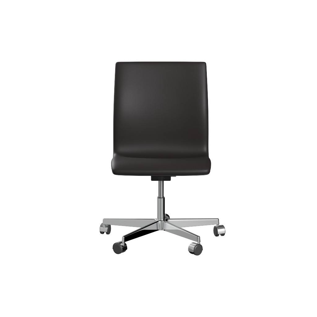 Oxford™ 3191W Kontorstol - Forkromet/Soft Sortbrun.