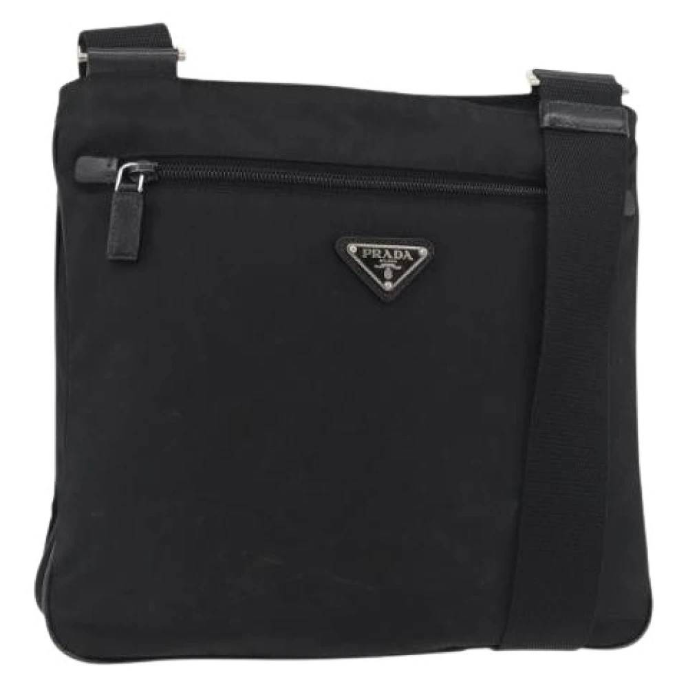 Prada Vintage Pre-owned Cross Body Bag - Vintage - Dame - Sort - ONE SIZE - Uld