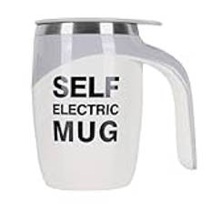 Mixing Cup, Magnetic Electric Mug, Electric Mixing Cup, Stainless Steel Stirring Mug, Magnetic Electric Stirring Mug with Lid for Beverages Automatic Stirring Stainless Steel Cup for Easy Mixing