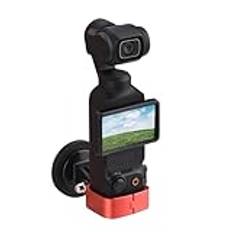 För DJI OSMO POCKET3, aluminiumlegering förlängningsadapter POCKET3 fast infattning fäste sportkamera monteringssats tillbehör (röd)