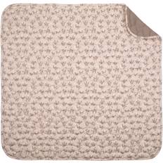 Müsli by Green Cotton Flora Blanket - Kuddar & Plädar Från Magasin - Nightingale/ Balsam Cream/ Walnut (90x90)