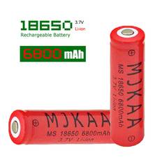 1 stk 18650 MJKAA Batteri 3.7V 6800mAh Li-ion Genopladlig