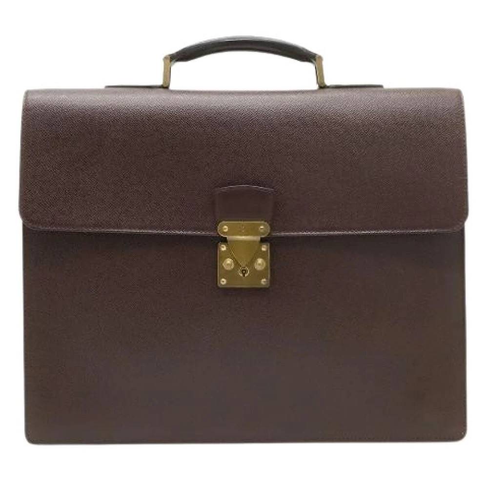 Louis Vuitton Vintage - Pre-owned Taiga Briefcase Vintage - Dam - ONE Size - Läder