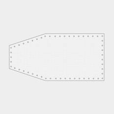 Formsydd båtpresenning 1852-Marine ProFlex, rutarmerad, 240 g / m², transparent, 6 x 12 meter