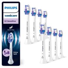 Philips Sonicare Sensitive HX6058/87 Erstatningshoveder til tandbørste 8 stk. - 8 stk.