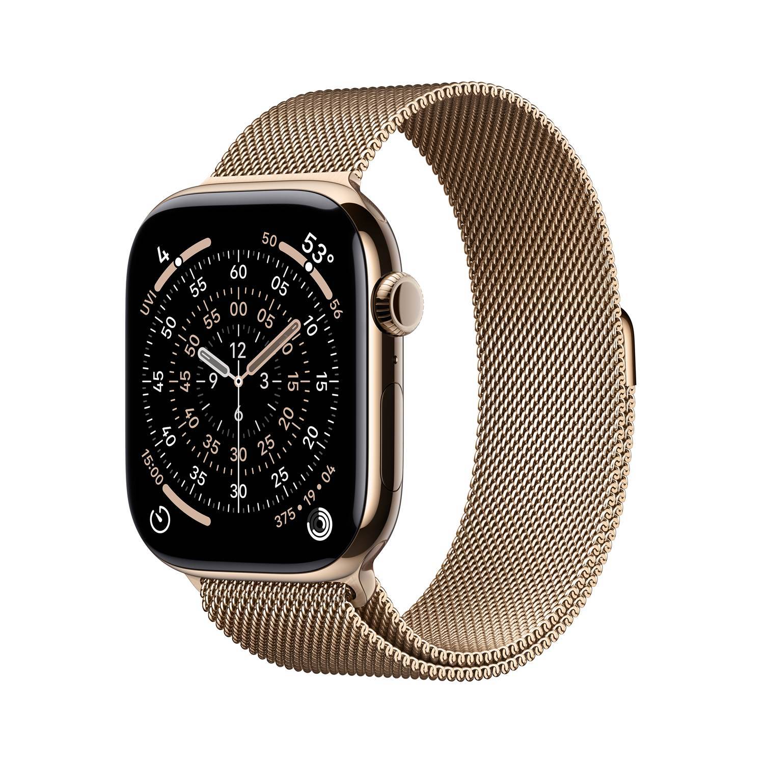 Apple Watch S11 GPS+Cell 46mm Gold Titanium Gold Milanese Loop - M/L
