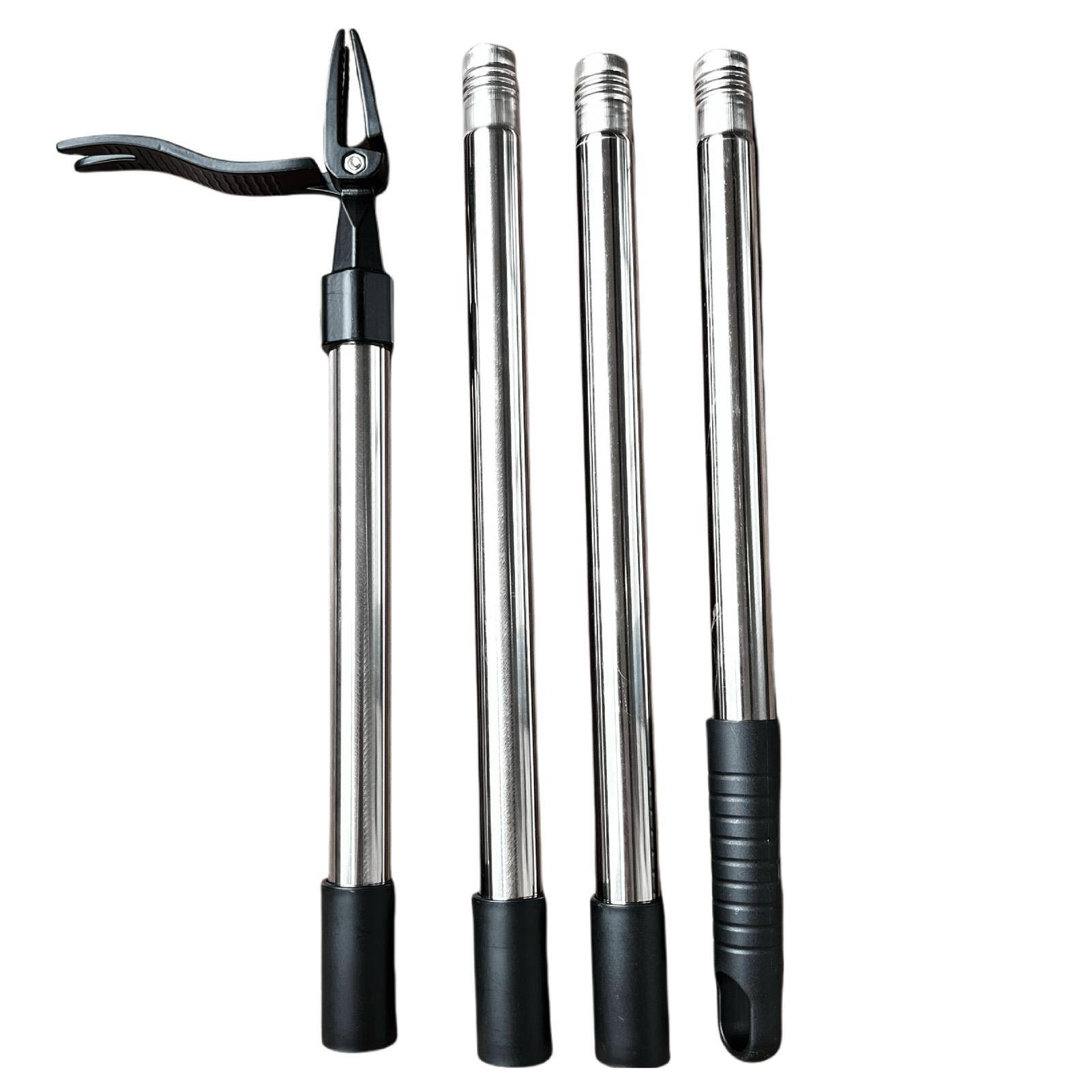 Stand Up Weed Puller 44 Inch Adjustable Handle 4 Claw Hand Weeding Tool for Garden Lawn Yard