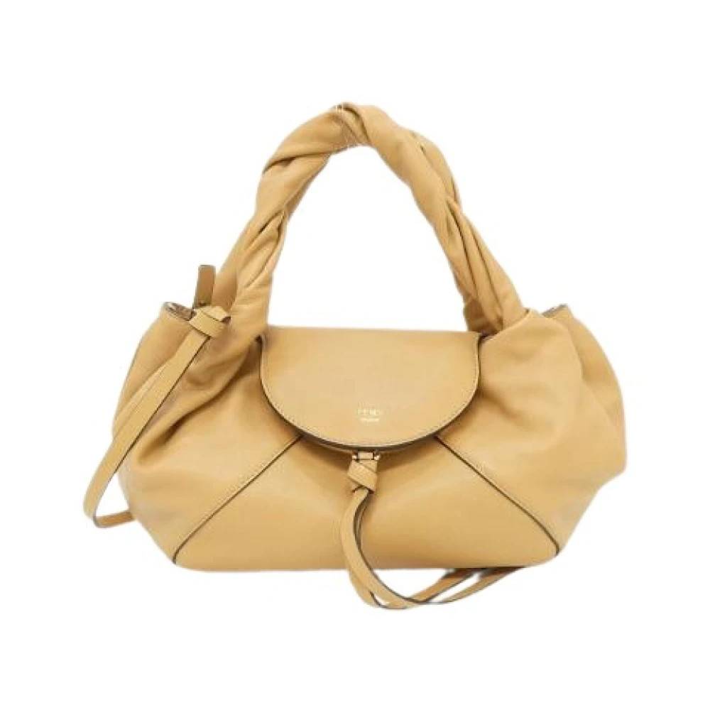 Fendi Vintage Pre-owned Spy Small Calf Shoulder Bag - Vintage - Dame - Beige - ONE SIZE - Uld