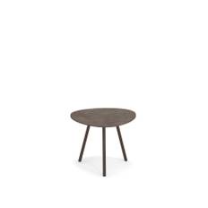 EMU - Terramare Small Coffee Table, Frame: Indian Brown, Top: Porcelain Stoneware, Emperador - Småbord &amp; Sidobord utomhus - AlfredoChiaramonte,MarcoMarin - Brun - Metall/Sten