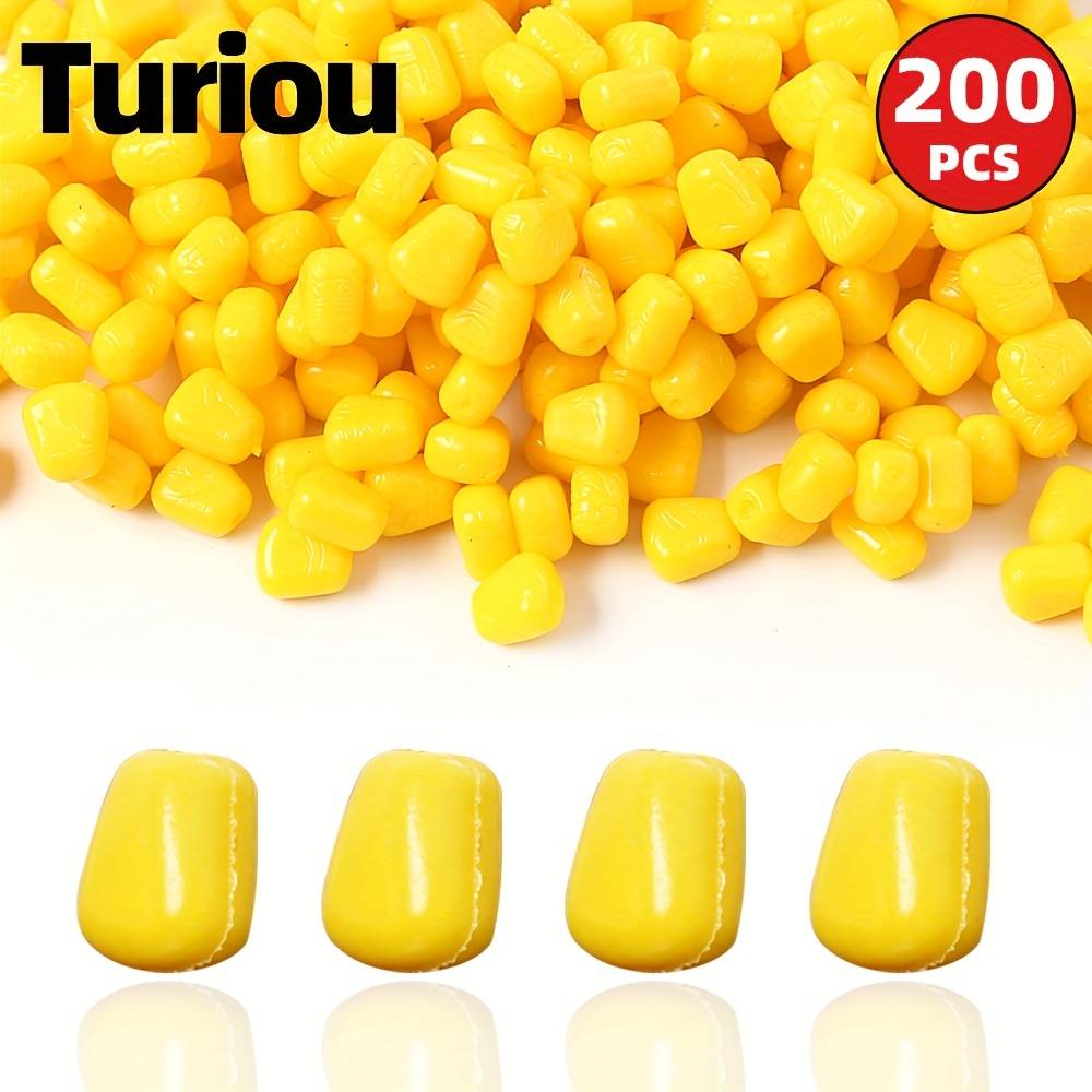 200/500pcs Bagged Lure Corn Flavor Floating Bait For Black Pit , Pellet Bait For , Grass Carp, And Prussian Carp, Soft Fishing Bait