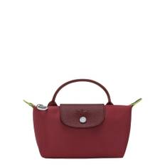 Väska le pliage green pouch with handle pomegranate