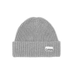 Oversized Wool RIB Knit Beanie Paloma Ganni 921 Paloma