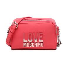 Love Moschino, Tasker , Dame, Lyserød, ONE SIZE, Uld, Fuchsia Skuldertaske med Lynlås