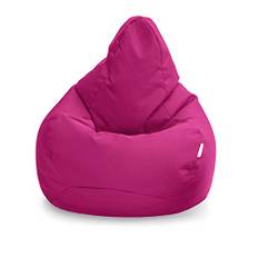 Loft 25 Saccosäck Gamer Stol | Utomhus Inomhus Vardagsrum Beanbag Seat | Vattentålig | Ergonomisk Design För Kroppsstöd | Slitstark & Bekväm (Cerise)