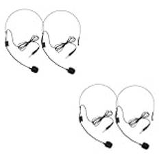 HOMSFOU 2 Set Mikrofon Headset Klassrumsmikrofon För Mikrofon Headset För Sång 35 Mm Mikrofon Headset Mikrofon För Sång Röst Förstärkare För 35 2st*2