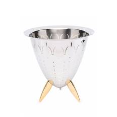 Alessi - Max Le Chinois drainer - unisex - mässing/rostfritt stål - one size - Silverfärgad