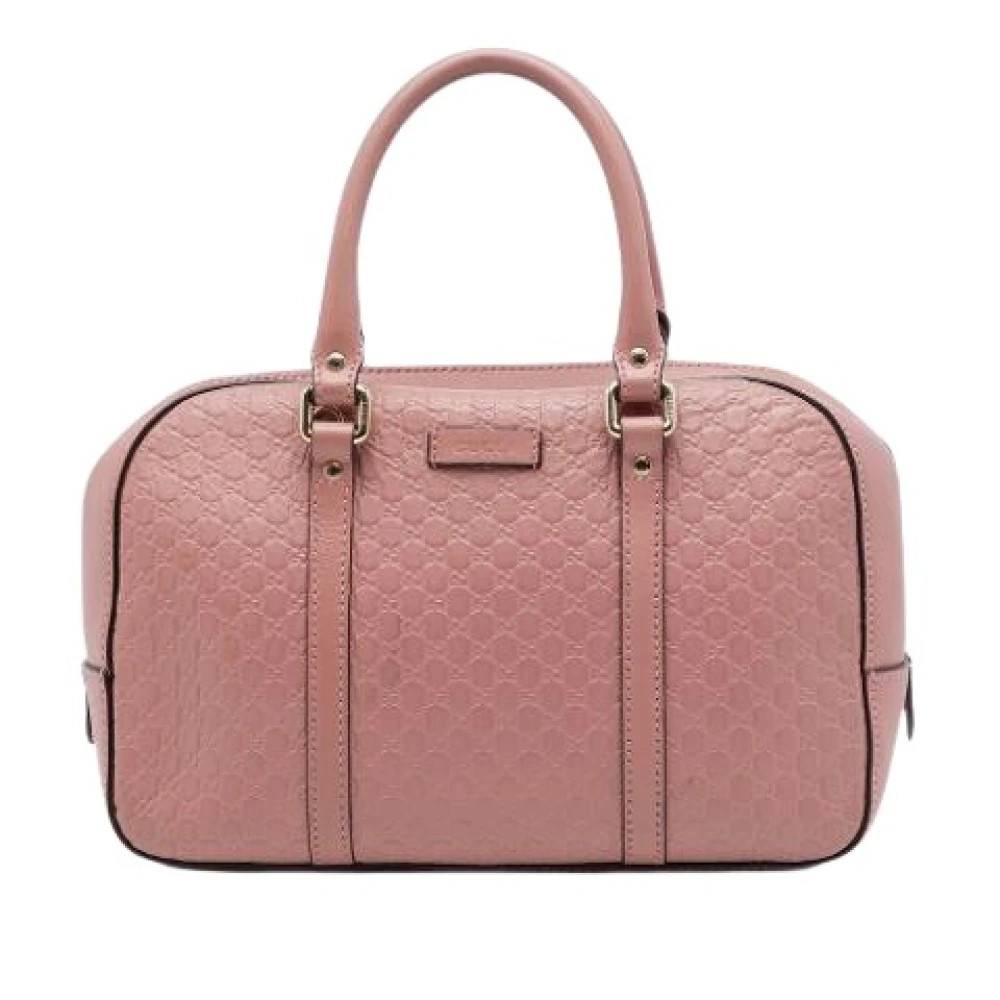Gucci Vintage Pre-owned Laeder gucci-tasker - Vintage - Dame - Lyserød - ONE SIZE -