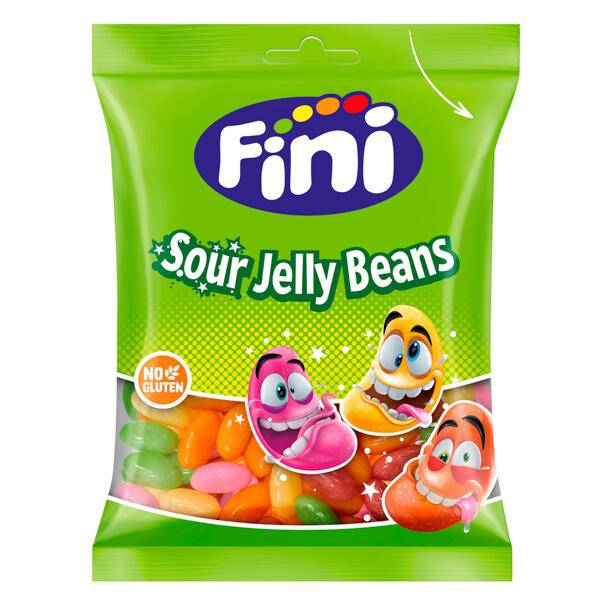 Sour Jelly Beans, Fini 85g