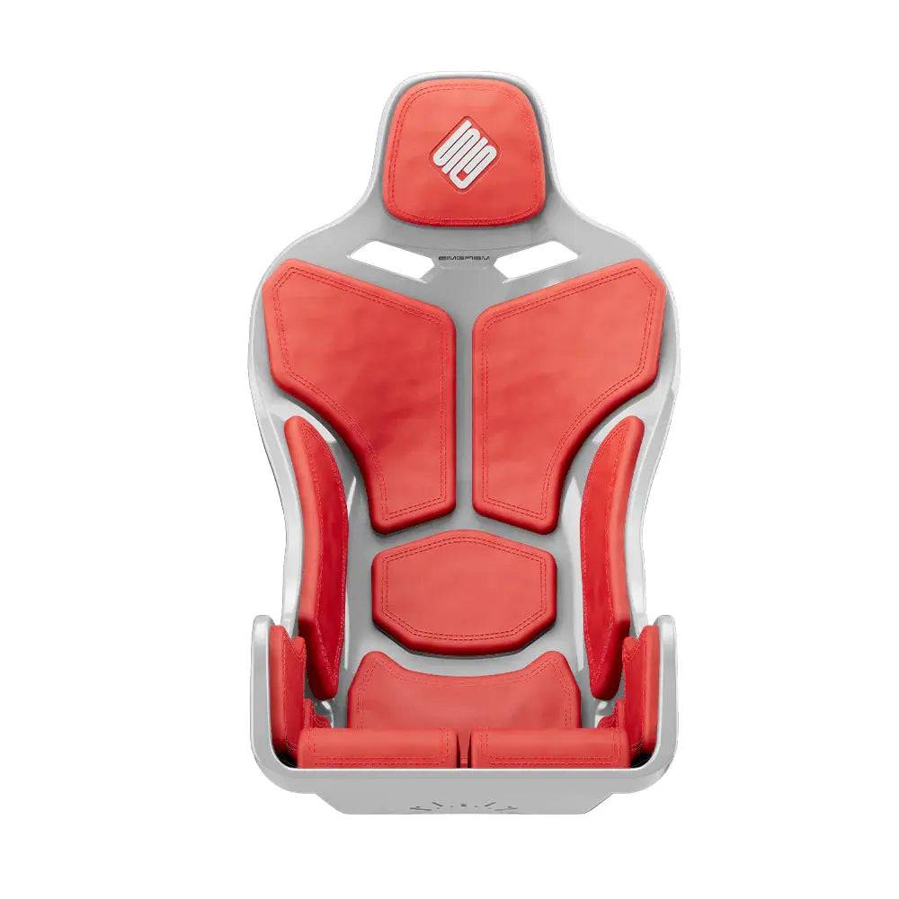 SIMGASM | Atlas Formula - White | Sim Racing Seat - Red