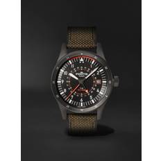 Fortis - Flieger F-43 Triple-GMT PC-7 Limited Edition Automatic 43mm Titanium and Webbing Watch, Ref. F4260004 - Men - Black