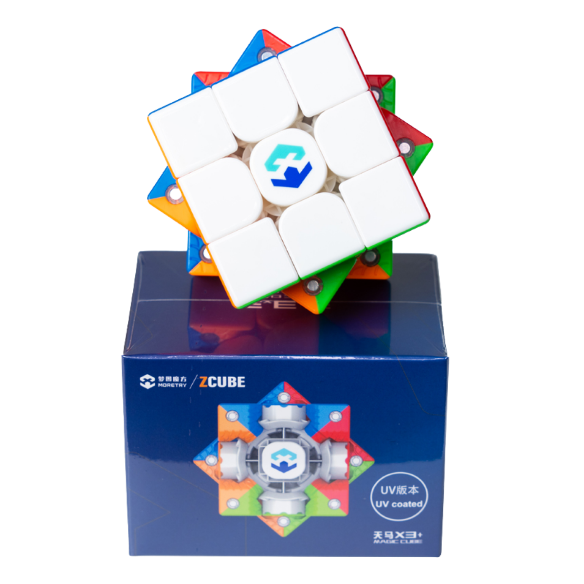 MoreTry & Z Cube Tianma X3+ 3x3 Core Magnetic Speed Cube UV Coated Enhanced Edition Stickerless - Professorterning.