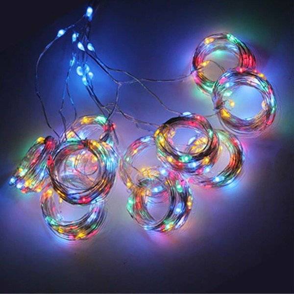 LED Ljusgardin - 3 x 2 m Flerfärgad