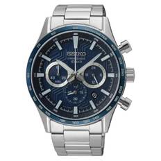 SEIKO Herren Analog Quarz Uhr mit Edelstahl Armband SSB445P1