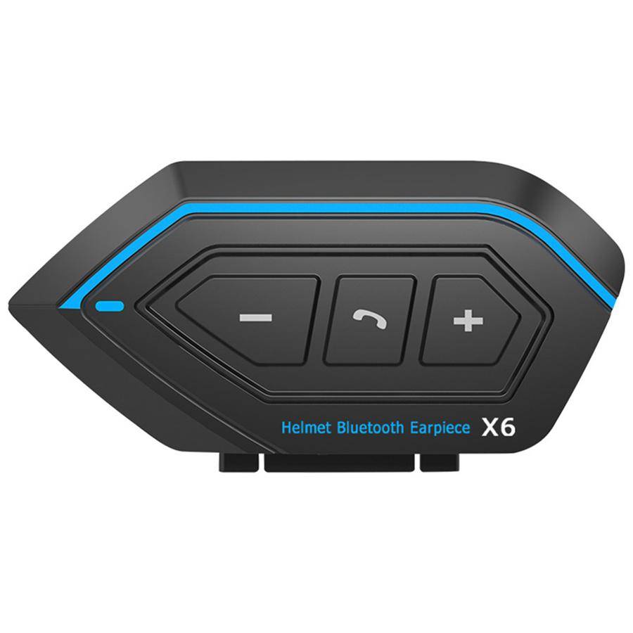 Motorcykel Bluetooth Intercom Hjälm Intercom Stereo Headset Vattentät 1500mAh