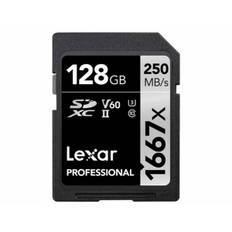 Lexar SDXC Professional UHS-II 2000x 128GB V90 SD Memory Card (LSD2000128G-BNNNG)