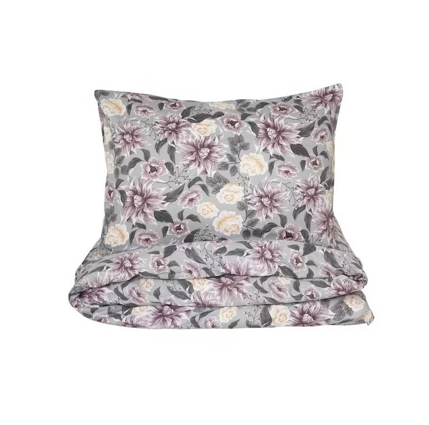 Bäddset Bollungen Satin Grå 150x210 Kosta Linnewäfveri