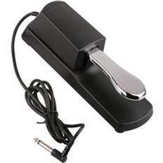 Piano keyboard sustain demper pedal for roland korg elektrisk piano elektronisk orgel synthesizer gyh - silver--