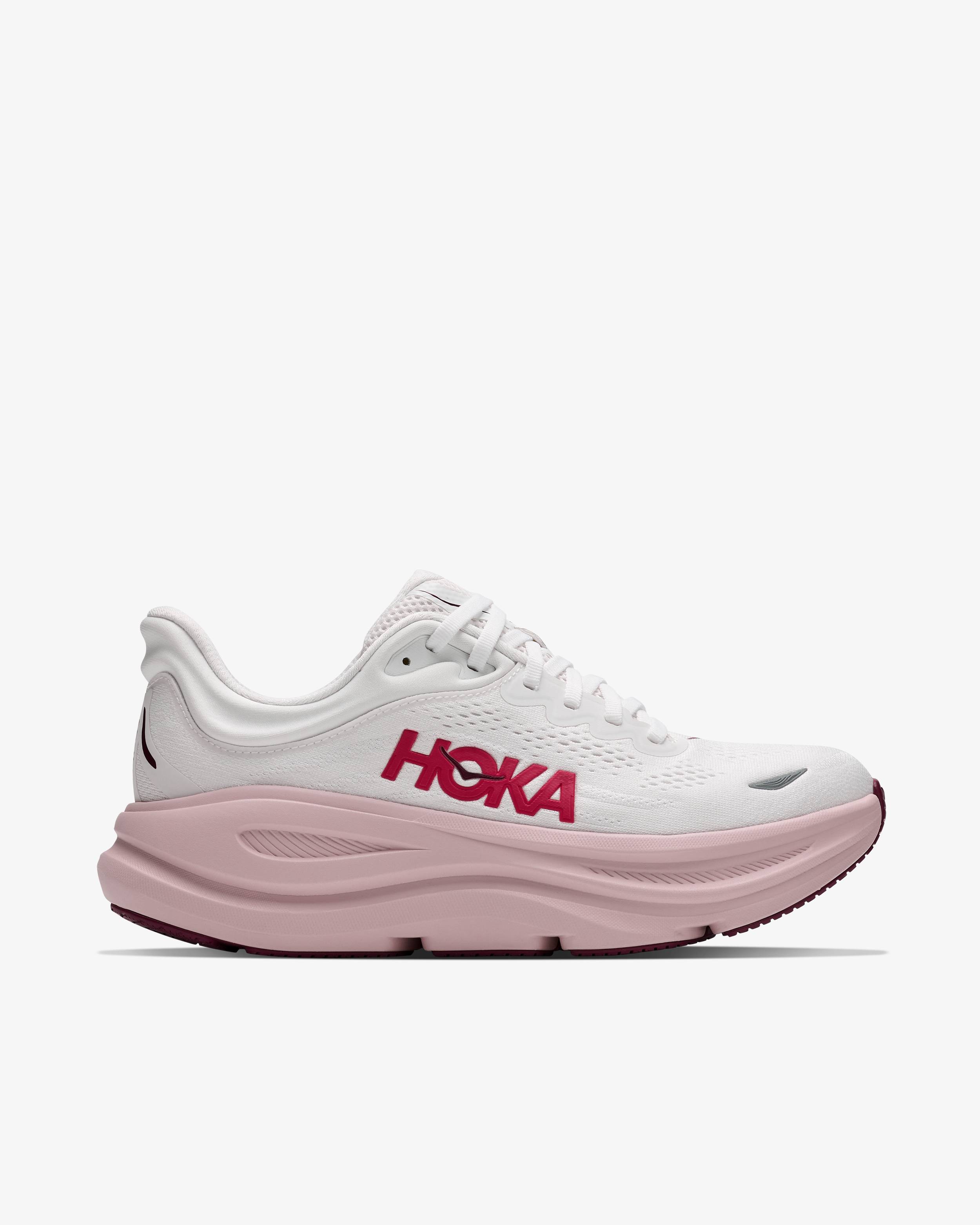 Hoka W Bondi 9 Sneakers White/Pink Opal