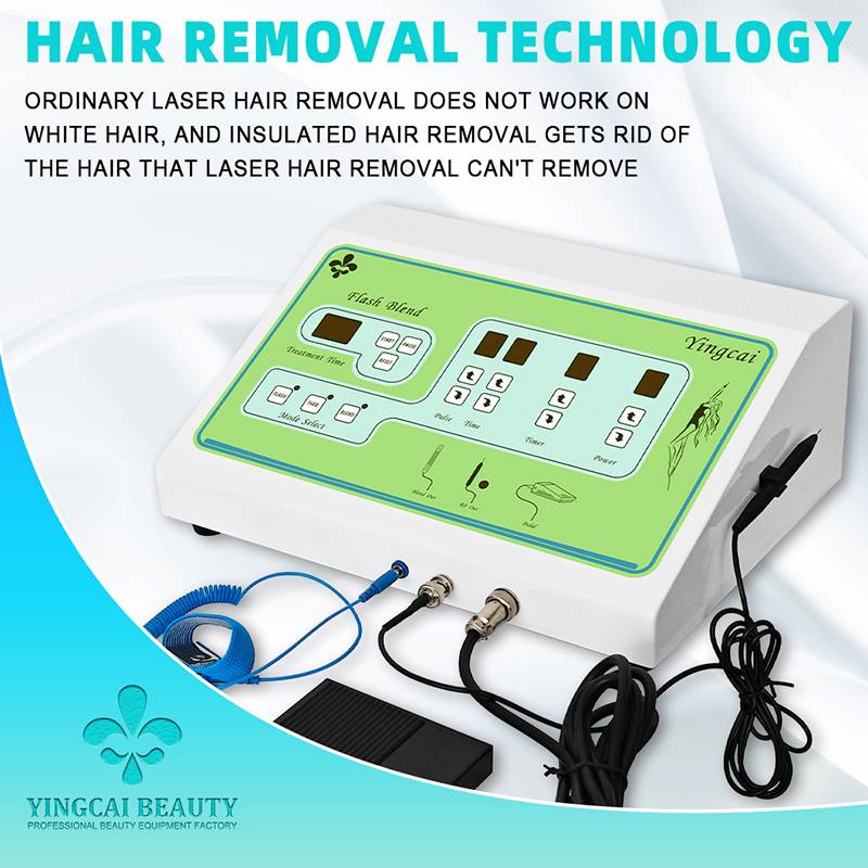 2025 Portable Electrolysis Epilators Removal Device Painless Electrolysis Machine Electric Needle Hair Removal for Men