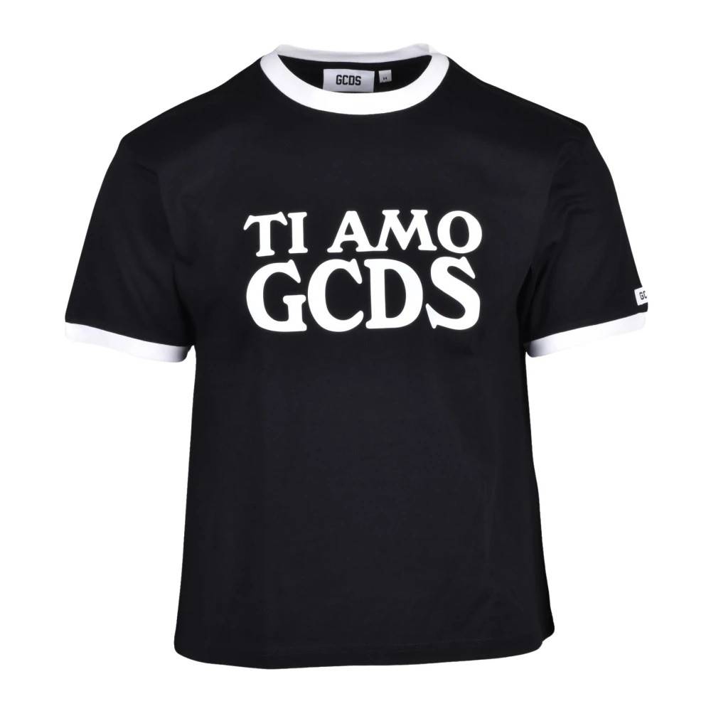 GCDS Band Logo T-shirt - Toppe - Herre - Sort - L - Bomuld