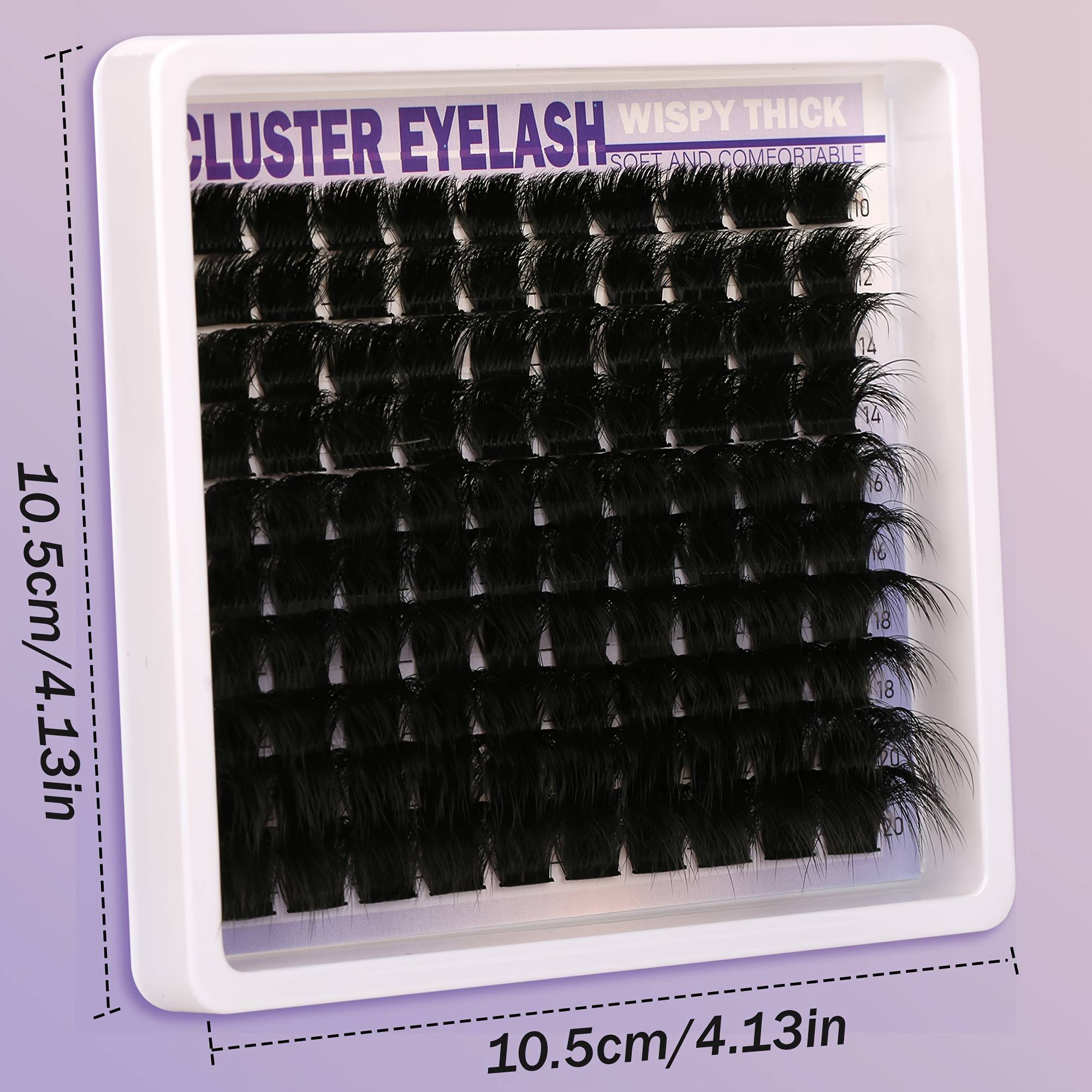 150d/200d/300d Thick Volume Fluffy Eyelash Clusters - Wispy Individual Lashes With D , 12-20mm Long Clusters For Diy At Home, Reusable & Beginner-friendly False Eyelash Extensions (natural Look, )