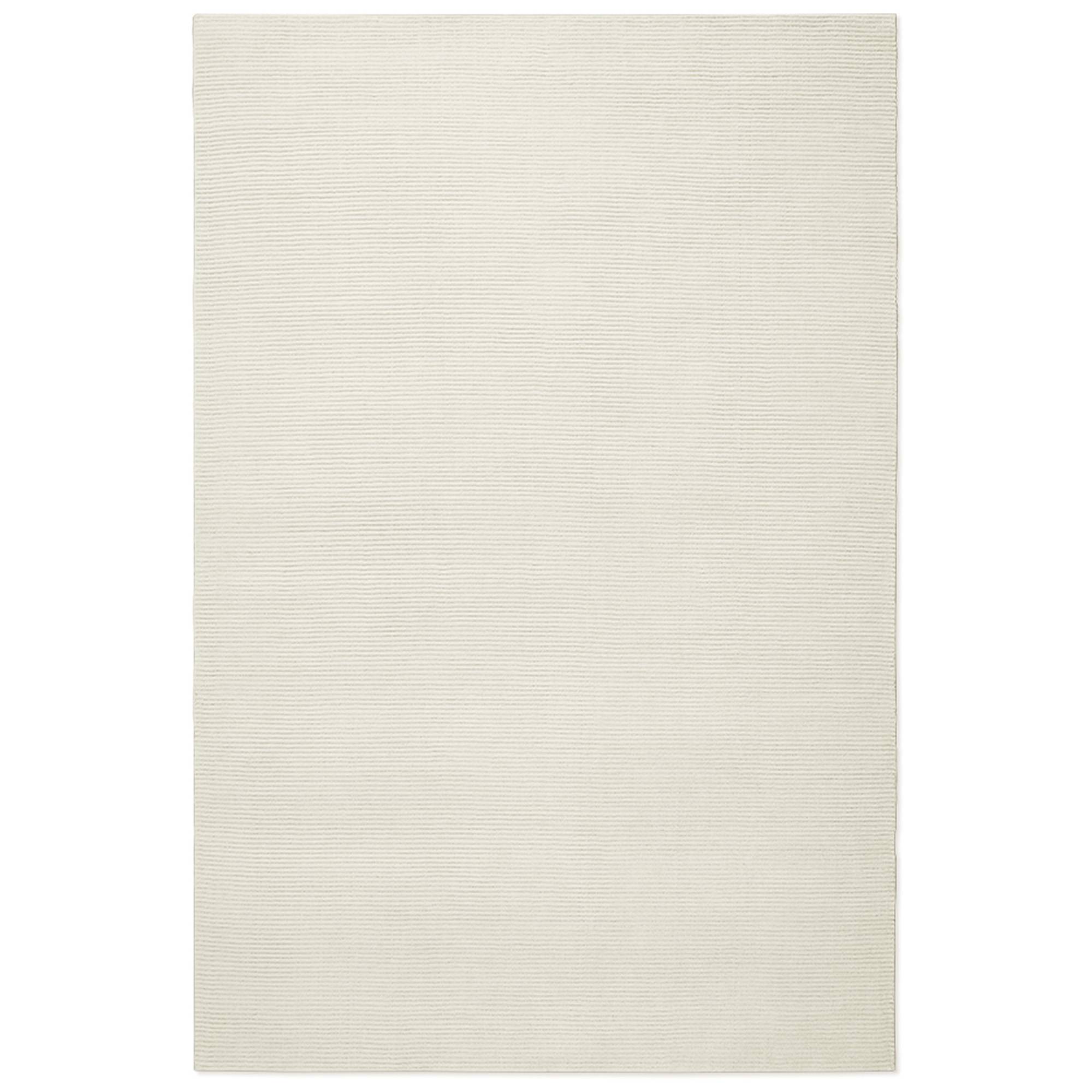 Nordic Knots - Park Dusty White 250x350 cm - Ensfarvede gulvtæpper - Hvid - Tekstilmateriale