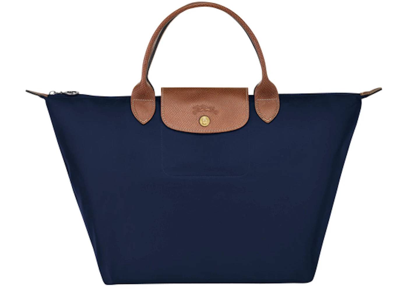 Longchamp Le Pliage Top Handle Bag M Navy - One Size (One Size)