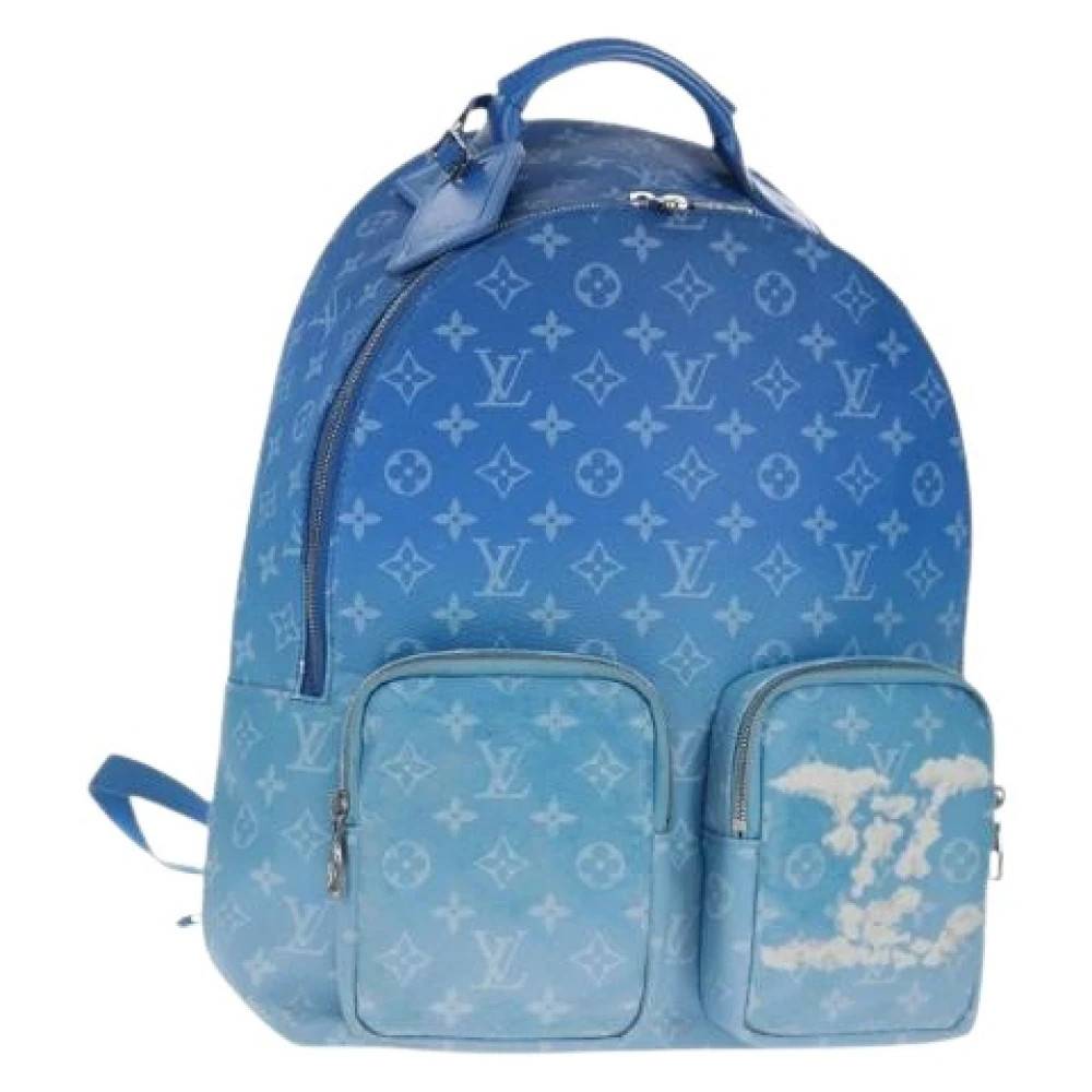 Louis Vuitton Vintage Pre-owned Vintage Canvas Rygsæk - Vintage - Dame - Blå - ONE SIZE - Uld