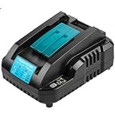 Aokicase snabb batteriladdare DC18RC DC18RD DC18RA för Makita-verktyg 14,4 V-18 V LXT Li-jon batteri BL1815 BL1820 BL1830 BL1850 BL1860 BL1840 BL1430 BL1415 (7,2-18 V utgång 18 20 V ingång )